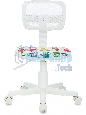 Кресло Бюрократ CH-W299 белый, сетка, 120 кг