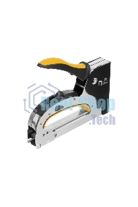 Степлер мебельный Denzel, стальной корпус, быстрая загрузка, регул. силы удара, тип 53, 4-14 мм