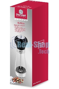 Мельница для перца и соли Rondell Buffalo RD-1503, стальной