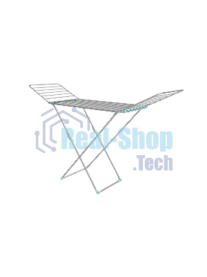 Сушилка для белья НИКА СБТ18/С напольная, 18 м, серебро, рабочее полотно из труб D-10 мм