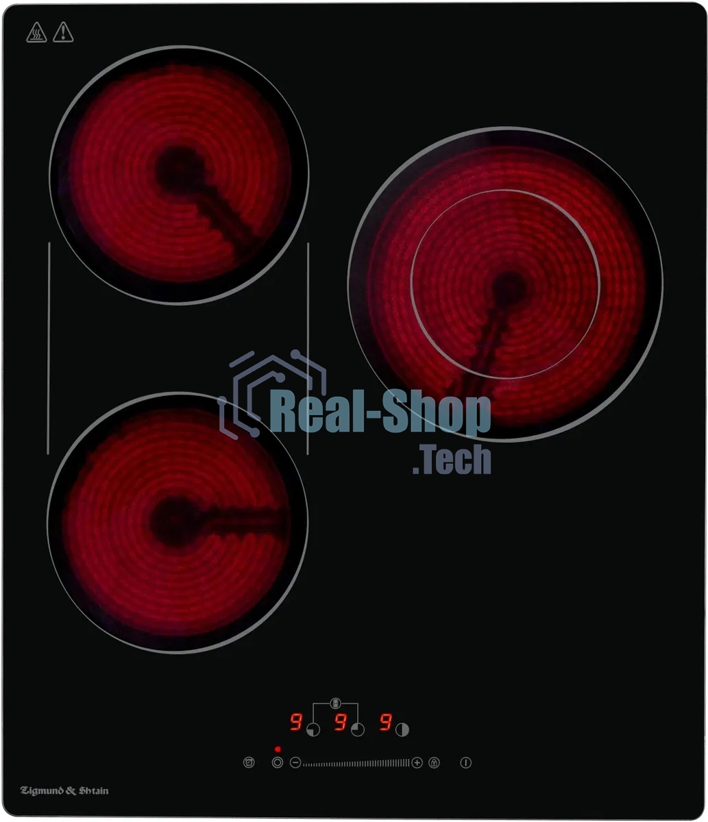 Электрическая варочная панель Zigmund & Shtain CN 42.4 B Hi-Light, независимая, черный