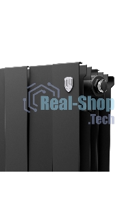 Радиатор биметаллический Royal Thermo PianoForte 200 черный - 12 секц.