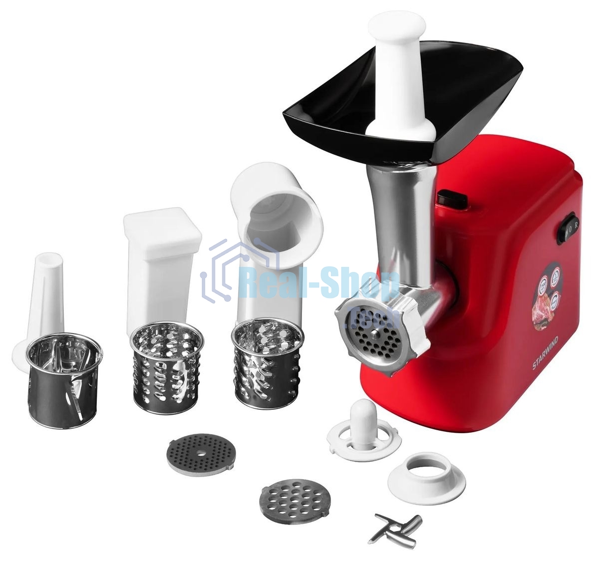 Мясорубка электрическая Starwind SMG3225 1500Вт красный
