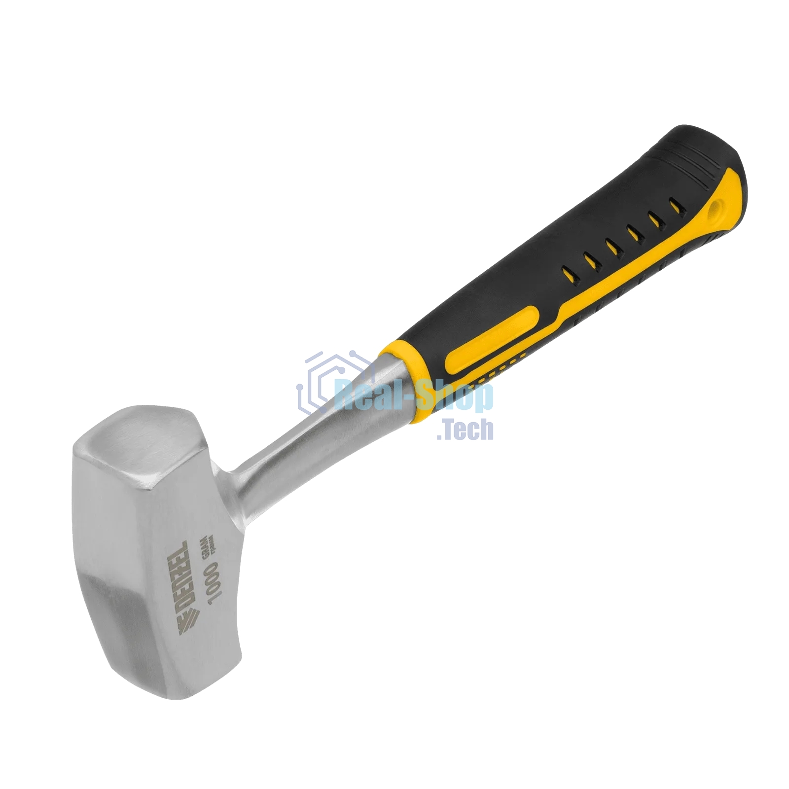 Кувалда Denzel 1 кг, цельнометаллическая, двухкомпонентная рукоятка