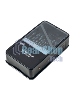 Набор сверл по металлу HSS (1-13мм, 25 шт) Deli DH-MHZ025-ED1 металлический кейс