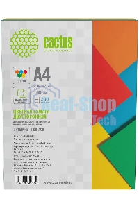 Бумага Cactus CS-CPC-A480200 A4/80г/м2/200л./радуга интенсив (5цветов)