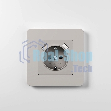 Рамка на 1 пост WERKEL Split (дымчатый/белый, soft-touch) W0013067