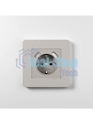 Рамка на 1 пост WERKEL Split (дымчатый/белый, soft-touch) W0013067