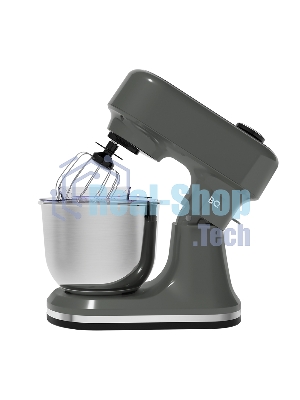 Миксер BQ PM1001 серый, стационарный, 2200 Вт, 5 л, 12 скоростей
