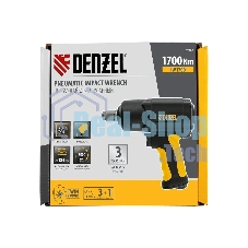 Ударный пневмогайковерт Denzel IW1700, 3/4