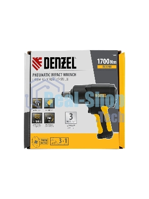Ударный пневмогайковерт Denzel IW1700, 3/4