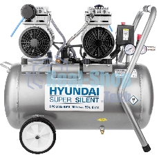 Компрессор поршневой Hyundai HYC 30250LMS безмасляный 300л/мин 50л 2000Вт серебристый/черный