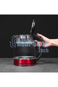 Чайник электрический Scarlett SC-EK27G65 красный/черный, 1800 Вт, 1.8 л