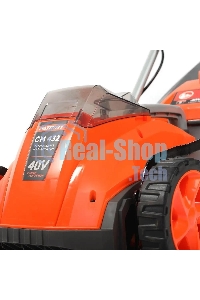 Газонокосилка аккумуляторная Patriot CM 432 (поставляется без акб 40В и зарядного), бесщеточ. двиг., 32 см, центр. регулир. 3 пол. 25-75, трав 30 л., мульчирование
