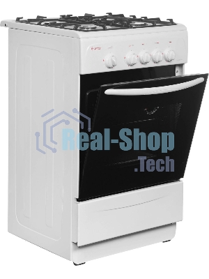 Плита газовая Gefest CG 50М02 К73 белый, конфорок 4 шт, духовка 42 л, 50 см x 85 см x 53 см