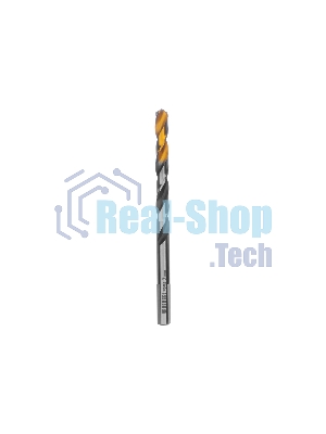 Сверло спиральное по металлу Denzel 7,0 x 109мм, Р6М5, Golden Tip, многогранная заточка