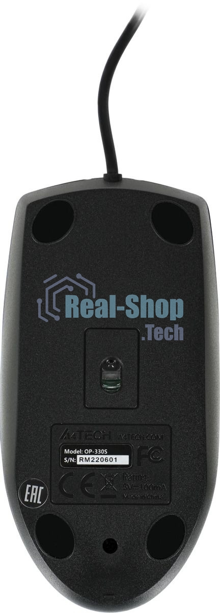 Комплект клавиатура+мышь A4Tech KK-3330S проводной, USB, 1200 DPI, чёрный