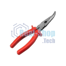 Длинногубцы Matrix 17496 econom 200 мм, изогнутые, шлифованные пластмассовые рукоятки