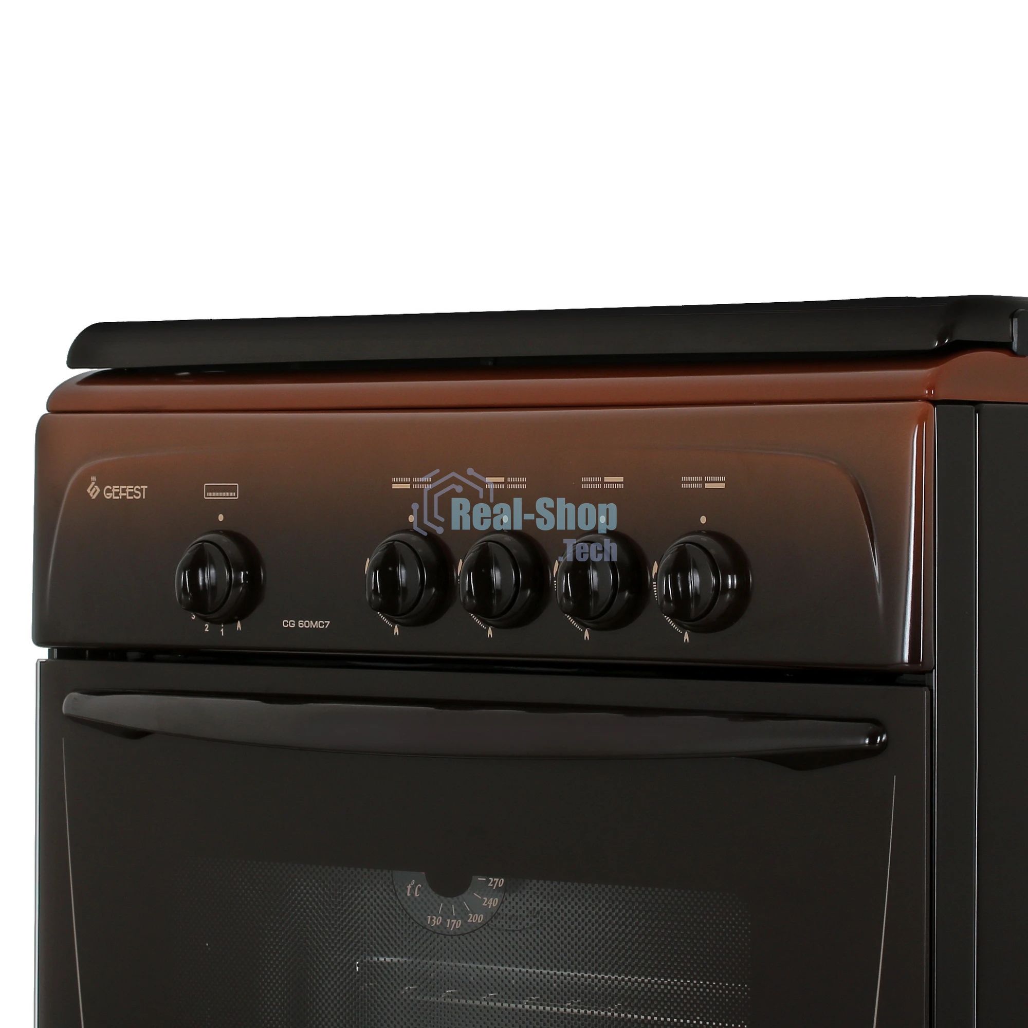 Плита газовая Gefest CG 60М C7 К83 коричневый, конфорок 4 шт, духовка 63 л, 60 см x 85 см x 60 см
