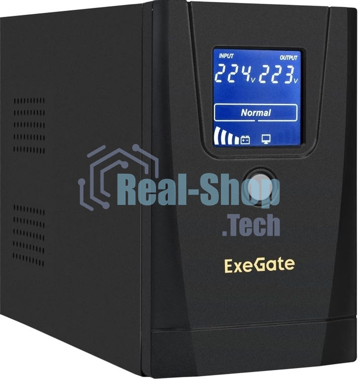 Источник бесперебойного питания ExeGate SpecialPro Smart LLB-900.LCD.AVR.1SH.2C13.RJ.USB / 900 ВА / 500 Вт / 2 x IEC 320 C13, 1 x CEE 7 (евророзетка)