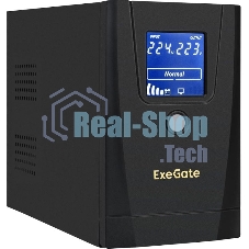 Источник бесперебойного питания ExeGate SpecialPro Smart LLB-900.LCD.AVR.1SH.2C13.RJ.USB / 900 ВА / 500 Вт / 2 x IEC 320 C13, 1 x CEE 7 (евророзетка)