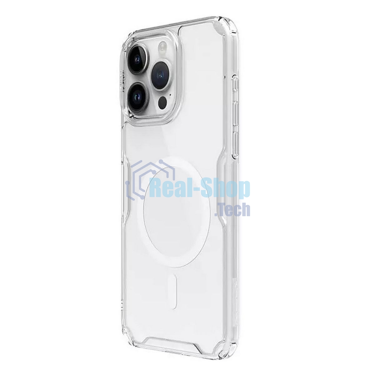 Чехол Nature TPU Pro Magnetic Case, белый, (AP IP15 Pro)