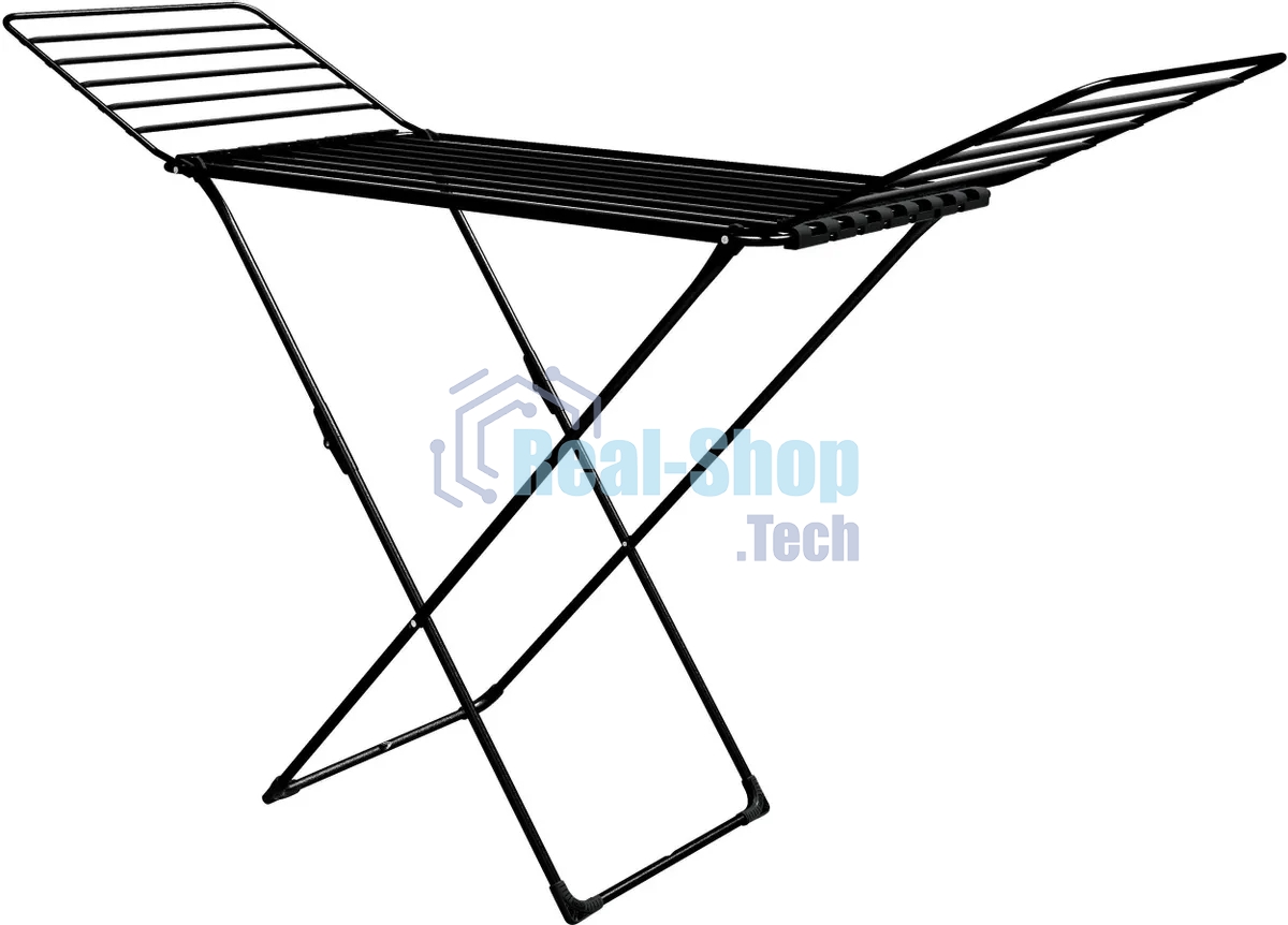 Сушилка для белья НИКА СБТ18/Ч напольная, 18 м, черный, рабочее полотно из труб D-10 мм