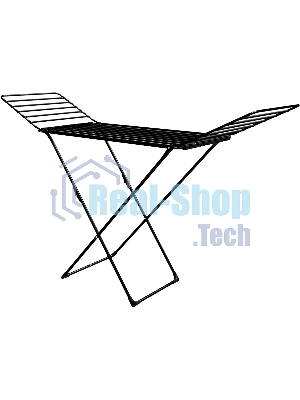 Сушилка для белья НИКА СБТ18/Ч напольная, 18 м, черный, рабочее полотно из труб D-10 мм