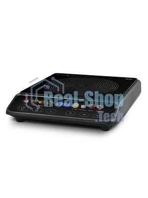 Плита настольная электрическая BQ HP114B черный, 2 кВт, индукция, конфорки - 1, стеклокерамика, сенсор
