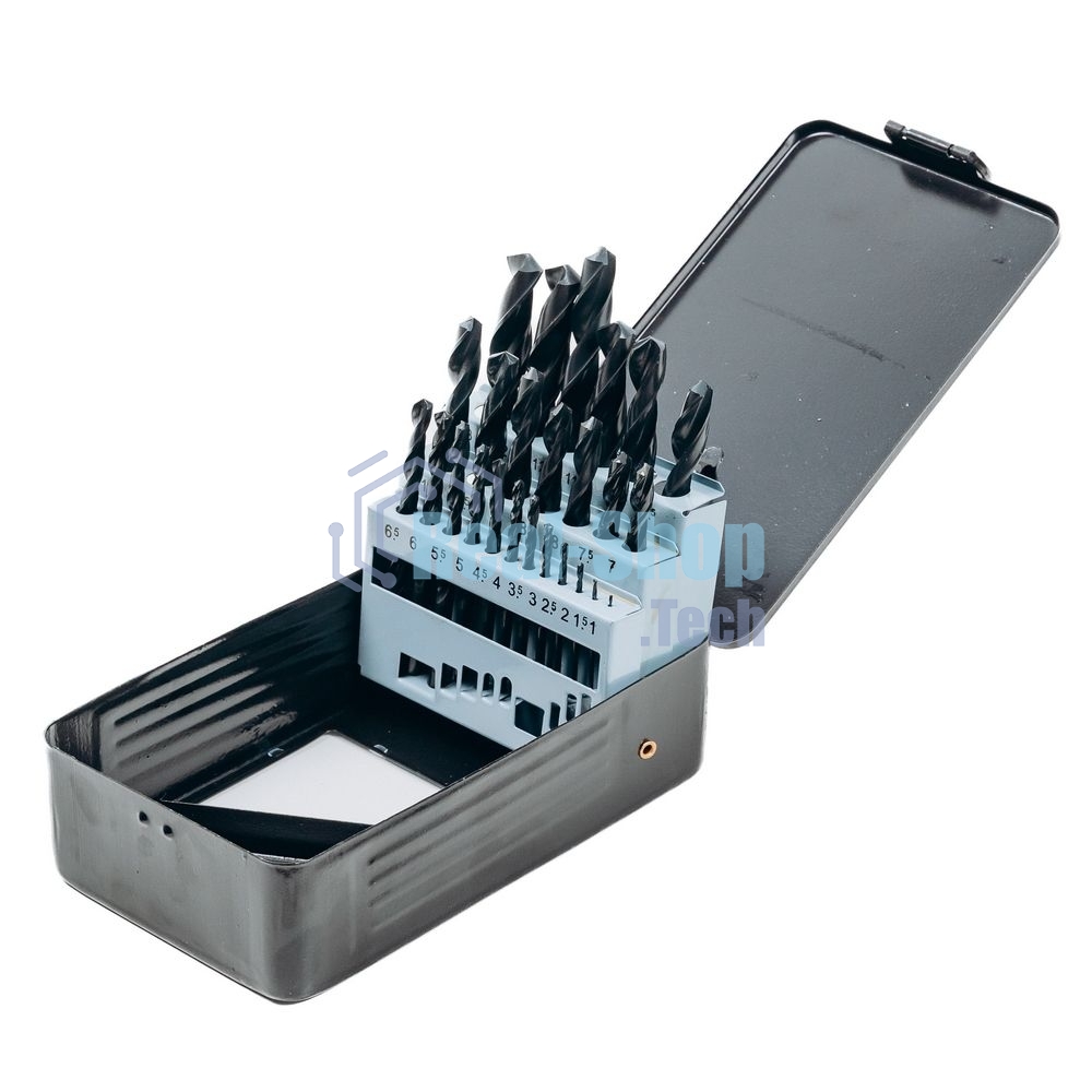 Набор сверл по металлу HSS (1-13мм, 25 шт) Deli DH-MHZ025-ED1 металлический кейс