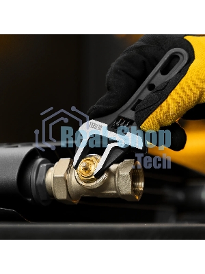 Ключ разводной Denzel 135 мм, CrV, кованый, укороченная рукоятка