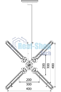 Кронштейн для телевизора Cactus CS-CP07 черный 23