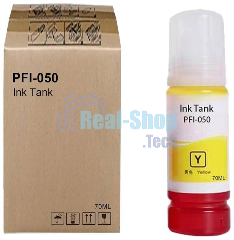 Картридж струйный Canon PFI-050Y 5701C001 желтый (70мл) для Canon imagePROGRAF TC-20M