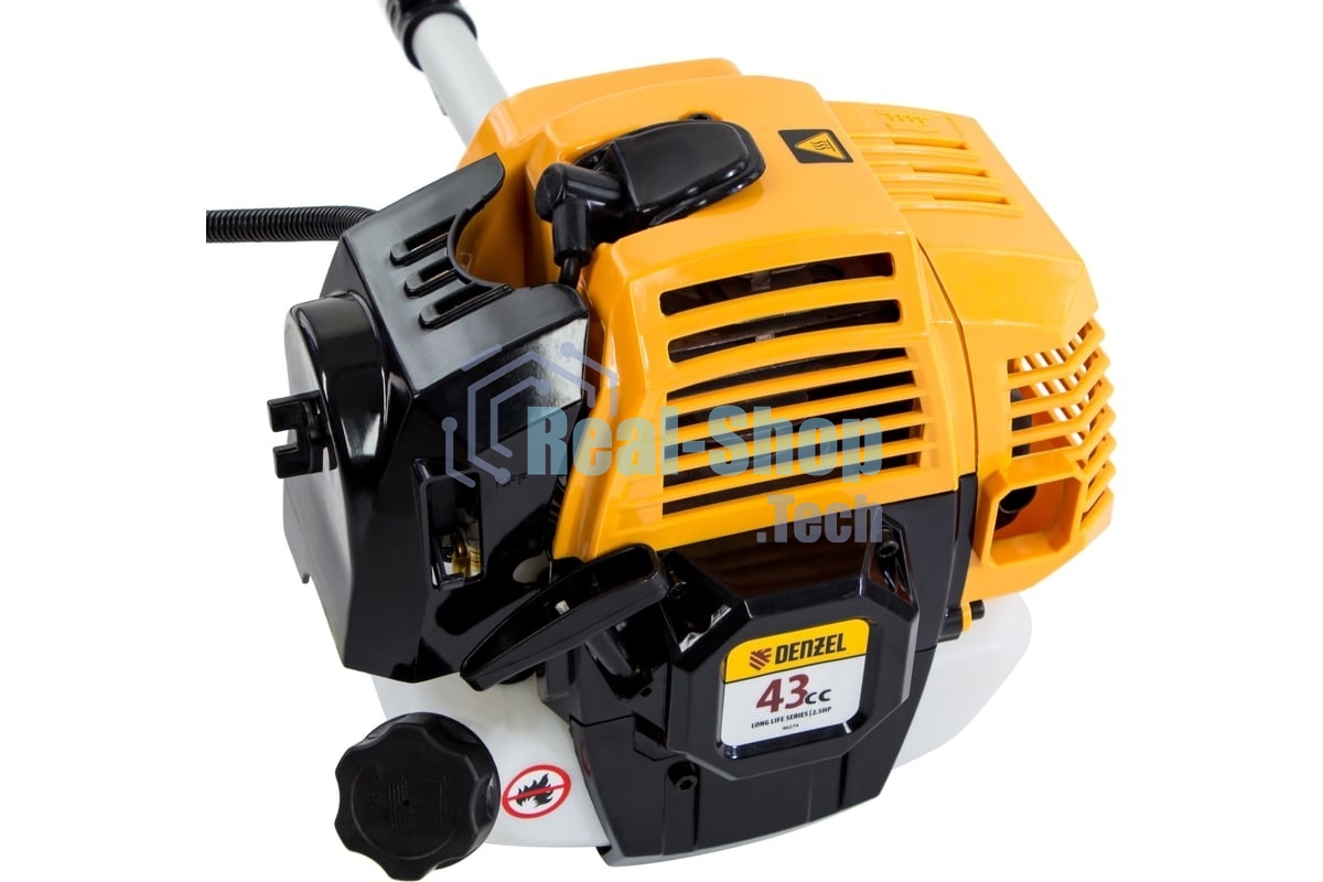 Триммер бензиновый Denzel DR-43S, 43 см3, разъемная штанга, состоит из 2 частей