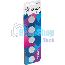 Элемент питания литиевый CR2032 Космос KOC20325BL (цена за 1 шт)