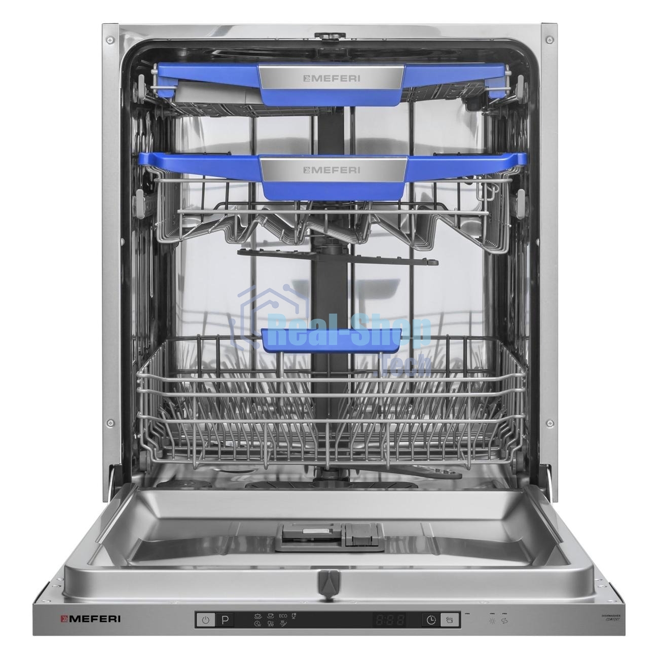 Встраиваемая посудомоечная машина Meferi MDW6073 Comfort, нержавеющая сталь, 59.8 см, 14 компл., 47 дБ, класс A