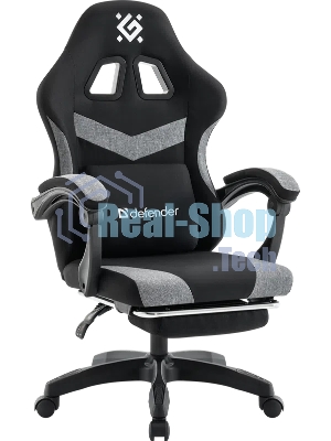 Кресло игровое Defender Runa PRO черн/серый, ткань, класс 2