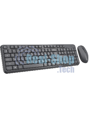 Комплект клавиатура+мышь Oklick S277W беспроводной, USB, 1600 DPI, серый