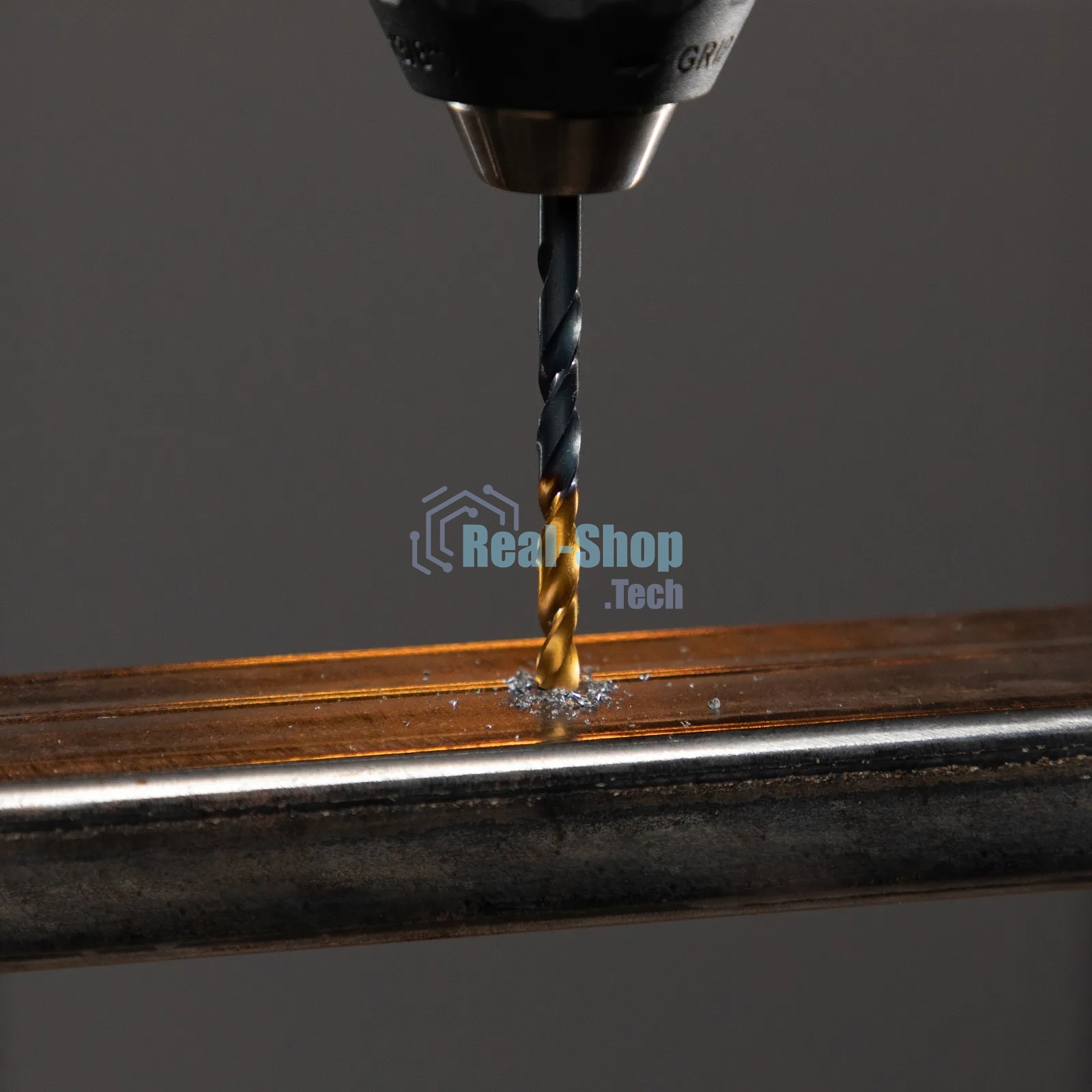 Сверло по металлу Denzel 5,5 мм, HSS-Tin, Golden Tip, 10 шт.