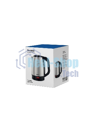 Электрочайник Blackton Bt KT1720SW стальной/черный, 1.7 л, 1800 Вт, скрытый нагревательный элемент