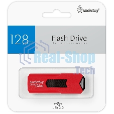 Флешка USB 3.0 Flash Drive 128 Gb Smartbuy STREAM красный (SB128 GbST-R3)