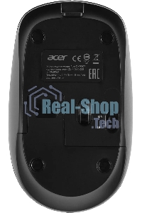 Мышь беспроводная Acer OMR307 черный, 1600 dpi, радиоканал, USB, кнопки - 4