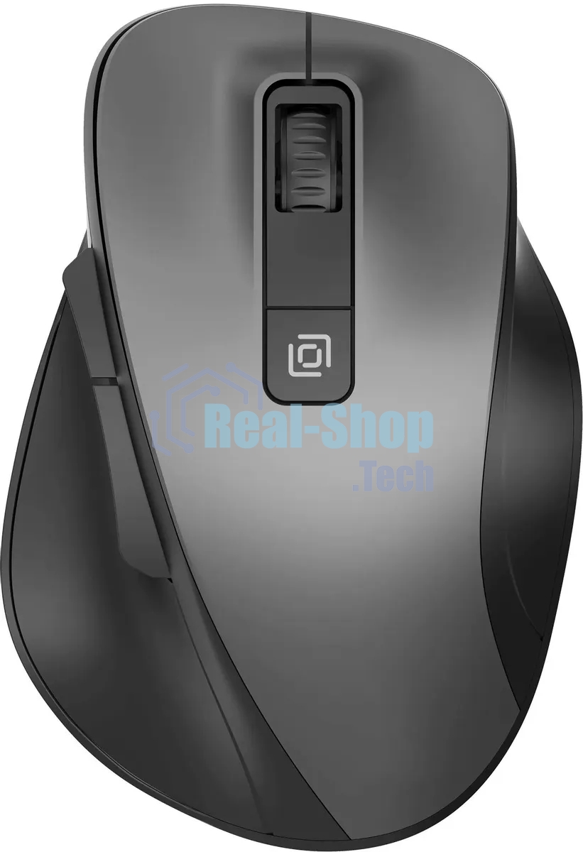 Мышь беспроводная Oklick 504MW черный/серый, 1600 dpi, радиоканал, USB, кнопки - 6