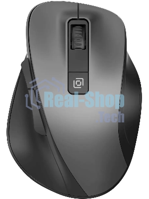 Мышь беспроводная Oklick 504MW черный/серый, 1600 dpi, радиоканал, USB, кнопки - 6