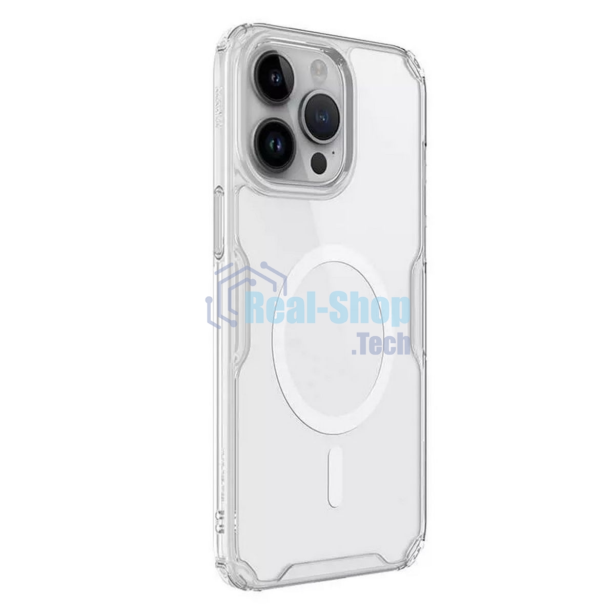 Чехол Nature TPU Pro Magnetic Case, белый, (AP IP15 Pro)