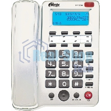 Телефон проводной Ritmix RT-550 белый/серый