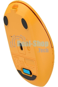 Мышь беспроводная A4Tech Fstyler FG15C Air2 желтый, 1200 dpi, радиоканал, USB, кнопки - 3