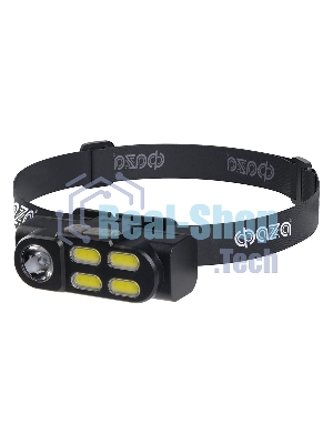 Фонарь аккумуляторный налобный AccuFH6-4COB/L3W 3Вт XPE+4 COB аккум. 18650 1200мА·ч ближн./дальн. свет 4 режима IP20 ФАZА 5044760