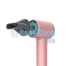 Фен Deerma DEM-CF51W розовый/бирюзовый, 1400 Вт, компактный, ионизация