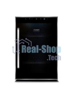 Винный шкаф CASO WineDuett Touch 12 серебристый, 33 л, 2 отсека, 12 бут., класс B